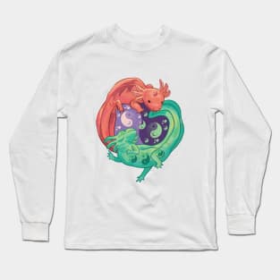 Yin Yang Axolotl Long Sleeve T-Shirt